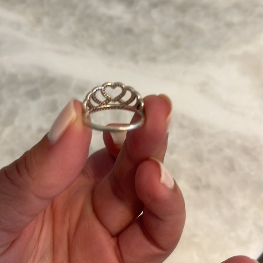 Pandora CZ Heart Ring Size 6 1/2 - Picture 2 of 4